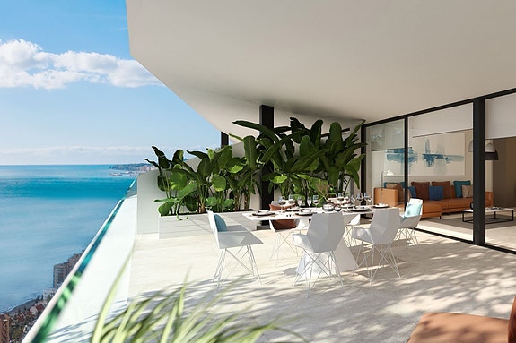 Sikre deg en av Costa del Sols mest eksklusive leiligheter! Panoramautsikt | Terrasse på 191 m2 med basseng | 3 soverom