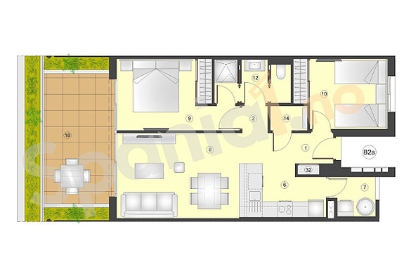 Nøkkelferdig! Luksuriøse leiligheter med store terrasser | Velg mellom 2 og 3 soverom | Eksklusive fellesområder