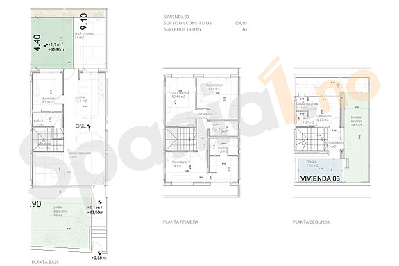 Nybygg! Villa i kjede med 4 soverom og 3 bad - Moderne design og privat basseng
