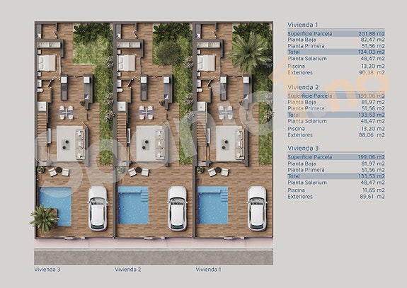 Romslig villa med 3 soverom, privat basseng og solrik takterrasse - Parkering på tomt