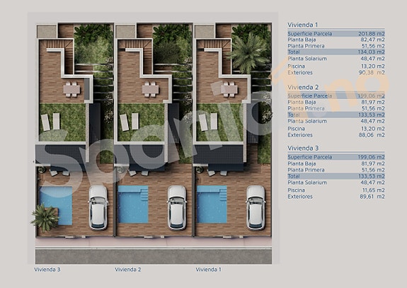 Romslig villa med 3 soverom, privat basseng og solrik takterrasse - Parkering på tomt
