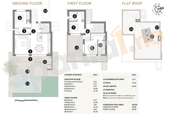 Plantegning av boligen
