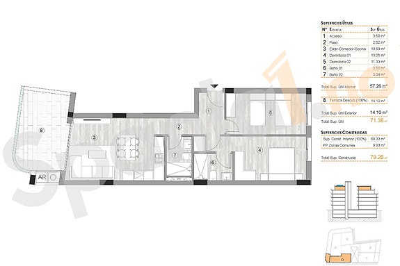Plantegning leilighet