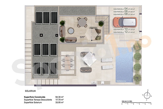 Plantegning Takterrasse