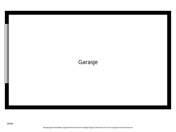 Plantegning av garasje