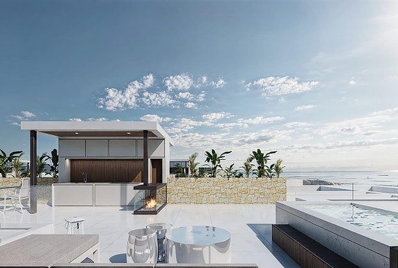 Luksusvilla med 3 soverom og 3 bad - Stor takterrasse med pergola og utekjøkken - Privat basseng