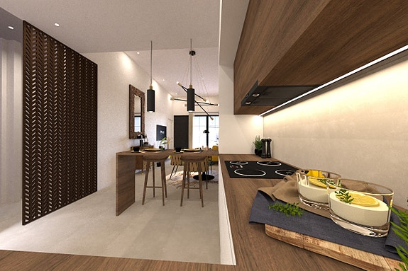 Ny lekker villa på et plan | Stor uteplass, takterrasse, 3 soverom og 2 bad