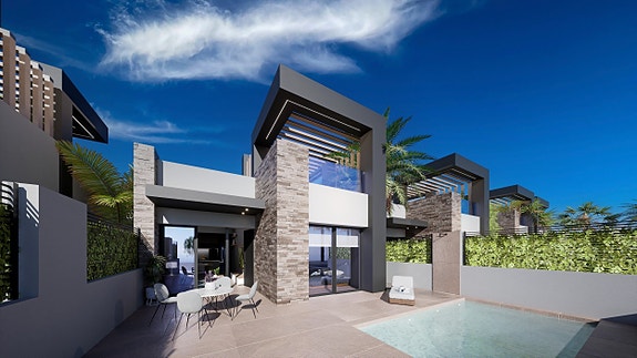 Ny lekker villa på et plan | Stor uteplass, takterrasse, 3 soverom og 2 bad