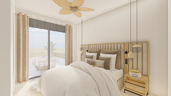 Moderne bolig med 3 soverom, 2 bad og takterrasse | Flott uteplass med eget basseng