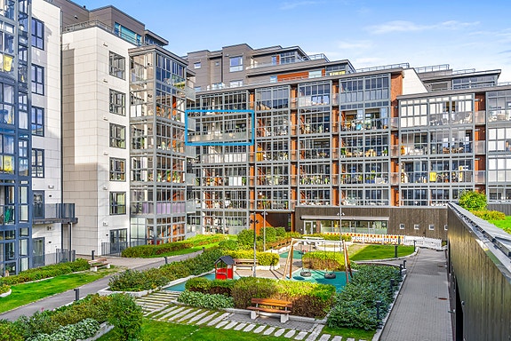 Leiligheten ligger fint til i 6. etg i ByParken, et moderne bygg fra 2018/2019. Heis i bygget.