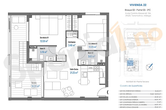 NYBYGG! Penthouse med takterrasse - Kun 3 minutter fra La Carihuela-stranden