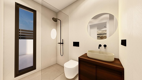 Villa på ett plan med 3 soverom - Store uteområder med mulighet for basseng og takterrasse