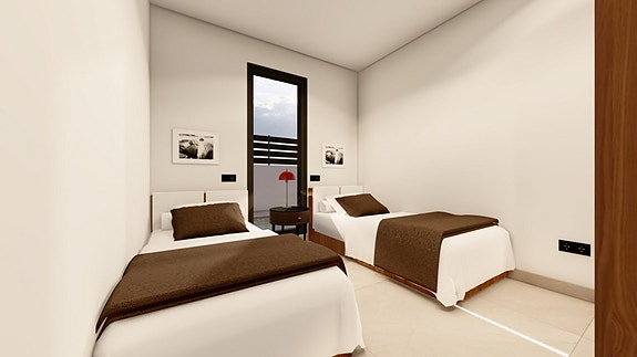 Villa på ett plan med 3 soverom - Store uteområder med mulighet for basseng og takterrasse