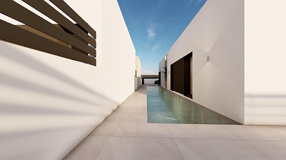 Villa på ett plan med 3 soverom - Store uteområder med mulighet for basseng og takterrasse