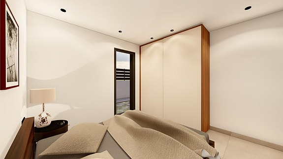 Villa på ett plan med 3 soverom - Store uteområder med mulighet for basseng og takterrasse