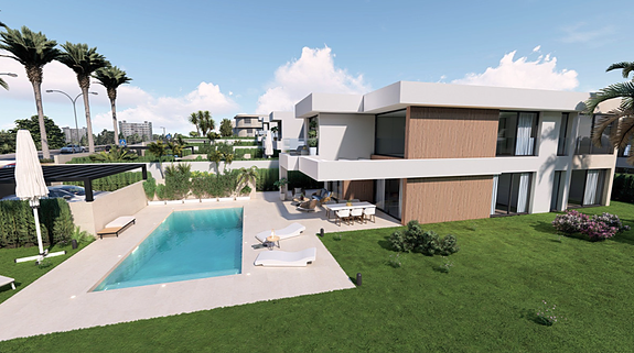 Eksklusive boliger med store tomter og privat basseng - Kun 150 m fra stranden