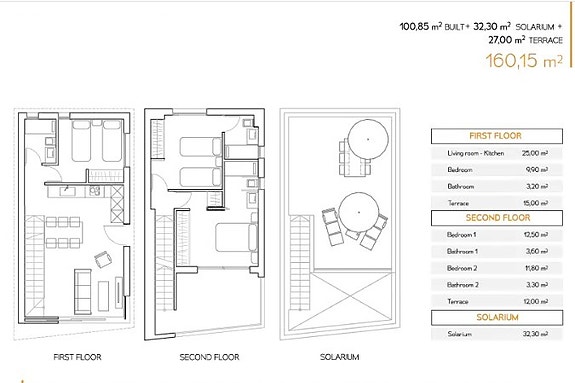 Stilren enebolig med 3 soverom og privat basseng - Sentral beliggenhet i Villamartín