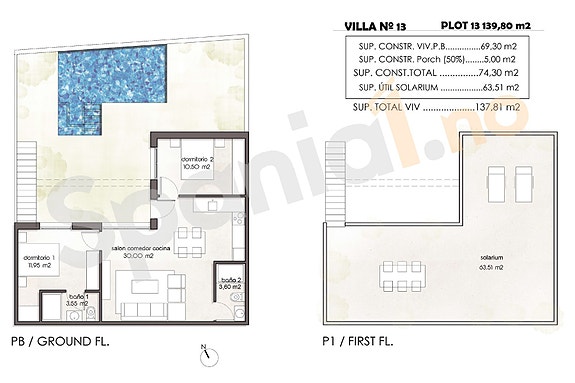 Ny moderne villa på et plan - Takterrasse 66m2 og egen hage - Mulighet for basseng
