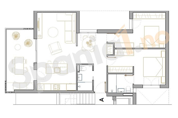 Flott leilighet med 2 soverom og 2 bad | Terrasse og hage | Nydelige fellesområder | Parkering i underetasje | Bod