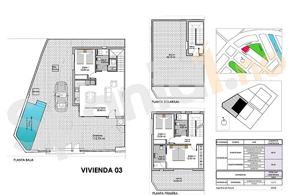 Nye boliger med takterrasse og basseng - Kort vei til sentrum - 3 soverom og 3 bad