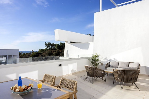 Penthouse med 3 soverom, stor terrasse og havutsikt - New Golden Mile