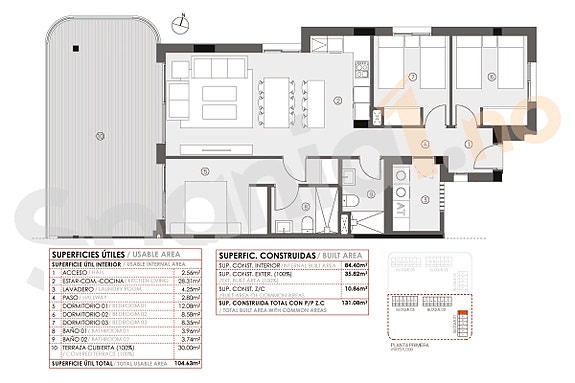 Ny 3-soveroms leilighet - Kvalitetsbolig med terrasser og resortpreget anlegg