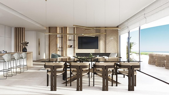 Eksklusiv leilighet med 3 soverom, solrik hage og stor terrasse på 165 m² - Privat basseng