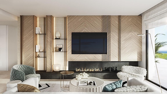 Penthouse med 4 soverom, panoramautsikt, store terrasser i nydelige omgivelser