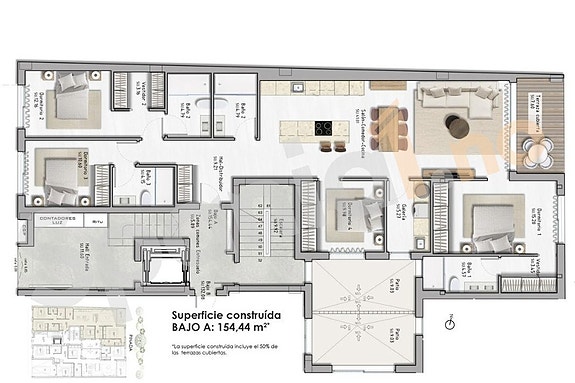 Nybygg - Moderne leilighet med 4 soverom og felles takterrasse - Kort vei til strand, butikker og servicetilbud