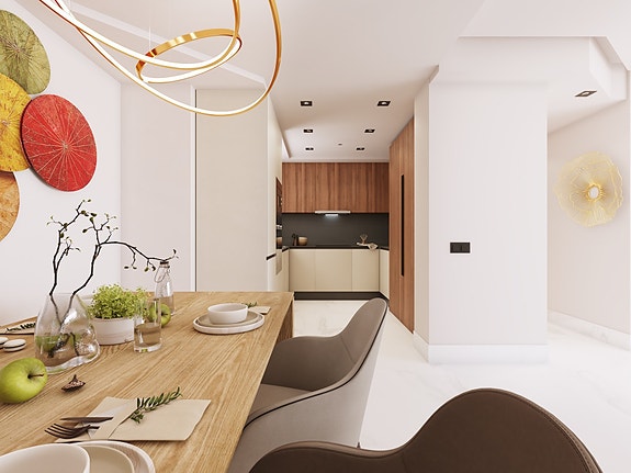 Penthouse med terrasse på 114 m² | 4 soverom og 3 bad | 700m fra stranden | Flotte fellesområder!