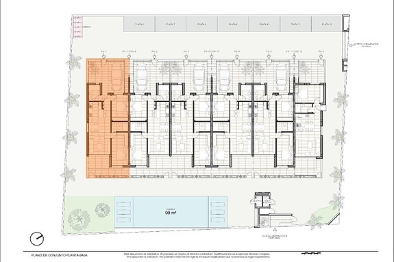 Hjørneleilighet med stor terrasse - Fellesområde med basseng