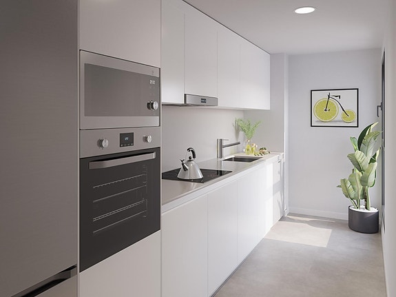 Moderne 3-soveroms leilighet med terrasse og resortfasiliteter i Mijas