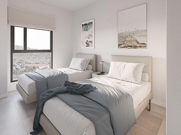 Moderne 3-soveroms leilighet med terrasse og resortfasiliteter i Mijas