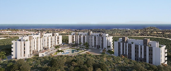 Moderne 3-soveroms leilighet med terrasse og resortfasiliteter i Mijas