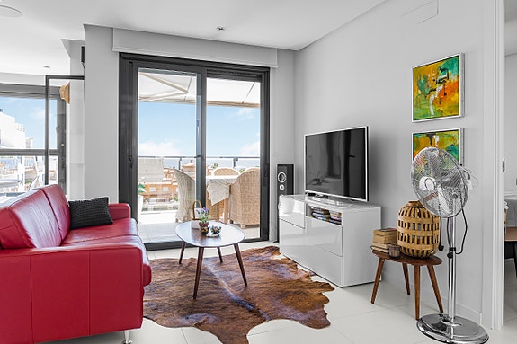 Eksklusiv penthouse med 3 soverom - Takterrasse med panoramautsikt - Like ved stranden