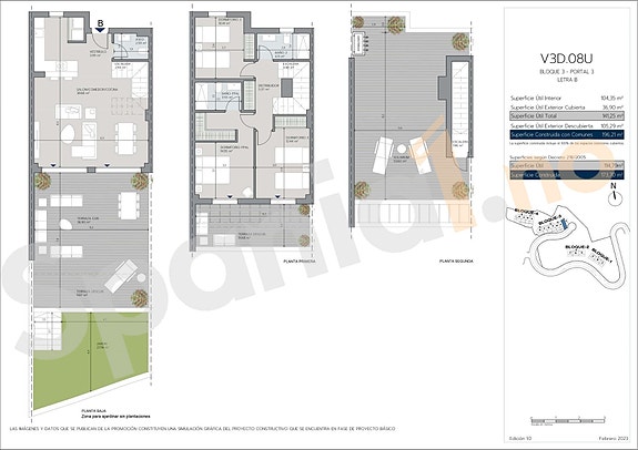 Nye boliger i Torremuelle - Rekkehus med 3 soverom og 2 bad | Store terrasser og fantastisk sjøutsikt!