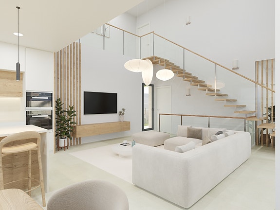 Eksklusiv moderne villa med 3 soverom, underetasje, takterrasse og mulighet for ekstra rom og privat basseng