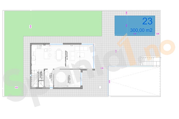 Råflott villa med 4 soverom, privat basseng og takterrasse - 700 m til strand