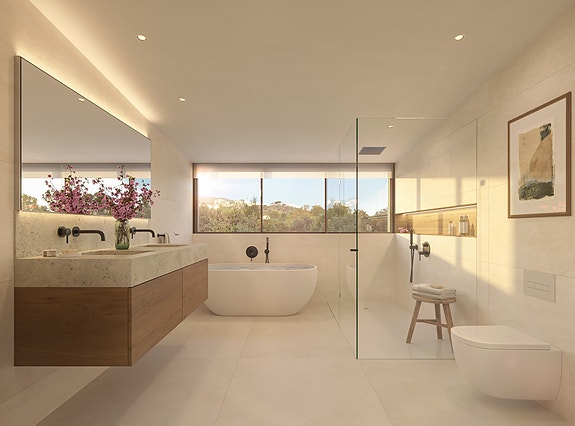 Eksklusiv duplex-penthouse med sjøutsikt i Benalmádena | 3 soverom og 2 bad | Fantastiske fellesområder