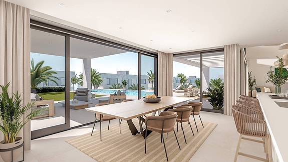 Rålekker designervilla med stor tomt | Havutsikt | 4 soverom | Fantastisk uteområde med stort basseng