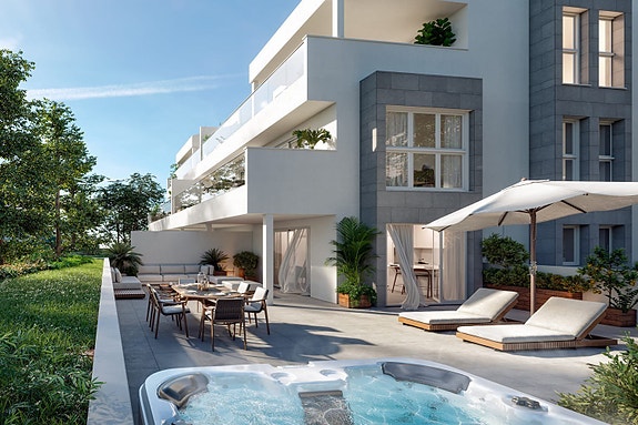 Duplex penthouse med 3 soverom og sjøutsikt   kun 350 meter fra stranden i Benalmádena