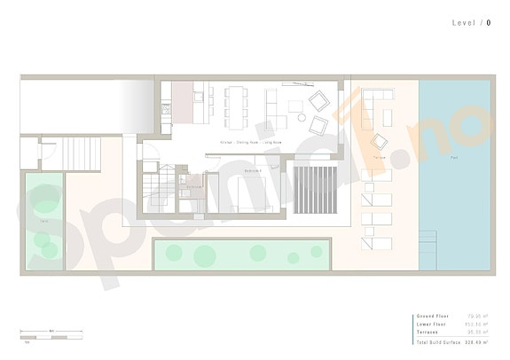 Luksusvilla med basseng, fjellutsikt og fleksibel planløsning (4-5 soverom)