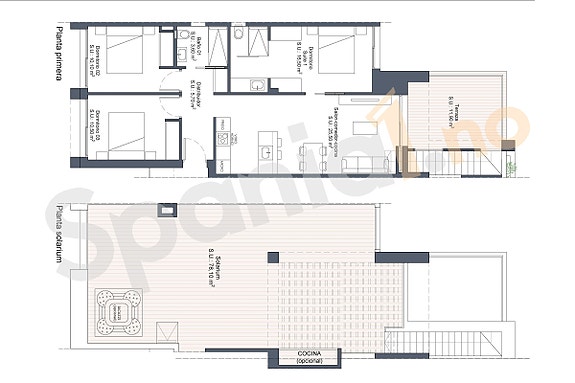 Eksklusiv toppleilighet med 3 soverom | Takterrasse og flott beliggenhet i Ciudad Quesada.
