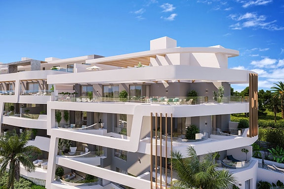 San Pedro - Marbella | Eksklusiv leilighet med 3 soverom og 3 bad | Gangavstand til strand | Flotte fellesområder