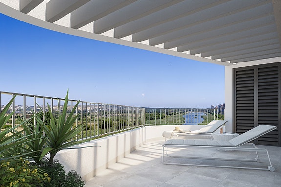 Ny 3-soveroms leilighet med terrasse - Fellesbasseng og god beliggenhet