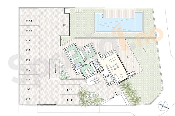 Nydelig penthouse med 3 soverom - Stor terrasse og takterrasse i Guardamar - Attraktivt anlegg med basseng