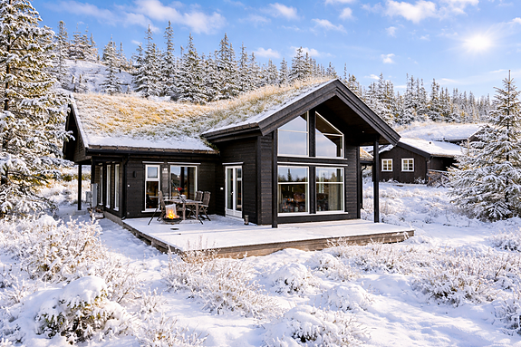 PrivatMegleren v/ Vetle Haug Kristensen har gleden av å presentere denne moderne og påkostede fjellhytta fra 2018 med stor takhøyde, panoramautsikt, innredet hems og nærhet til flott turterreng.