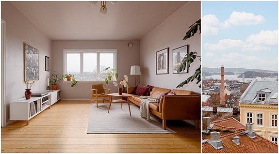 Velkommen til Bøgata 10C - En sjelden mulighet på Kampen helt skjermet for innsyn! (Foto av Tommy Larsen)