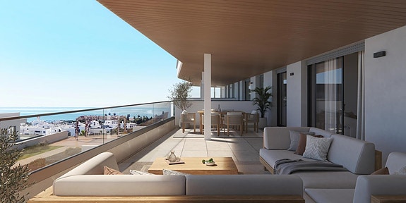 Ny penthouse med 3 soverom, takterrasse og havutsikt - Selwo