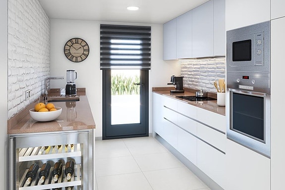 NYBYGG! Strøken bolig på ett plan med 3 soverom - Takterrasse og privat basseng - Høy kvalitet